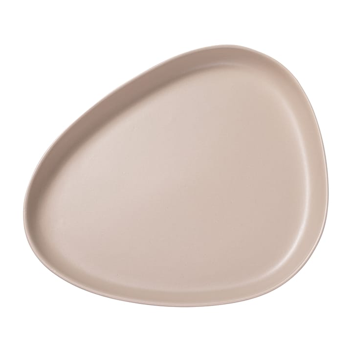 Curve Stoneware サービングソーサー 30x35 cm - Sand - LIND DNA | リンド ディーエヌエー