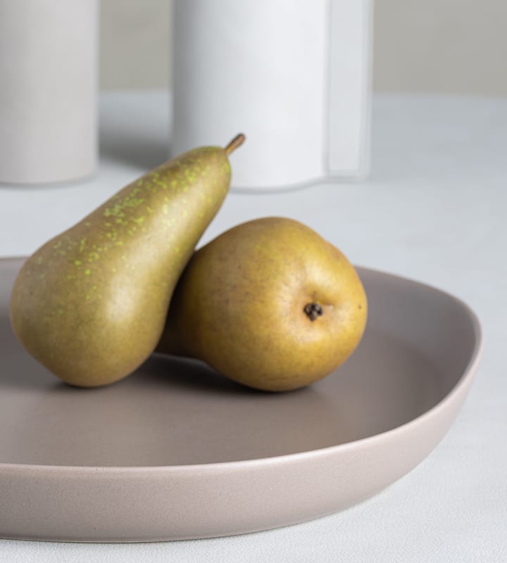 Curve Stoneware サービングソーサー 30x35 cm, Warm Grey LIND DNA | リンド ディーエヌエー
