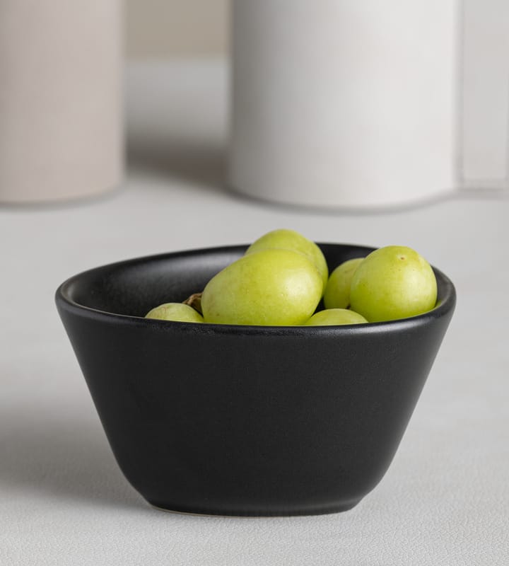 Curve Stoneware ボウル S 10x11 cm, black LIND DNA | リンド ディーエヌエー