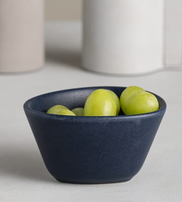 Curve Stoneware ボウル S 10x11 cm - navy blue - LIND DNA | リンド ディーエヌエー