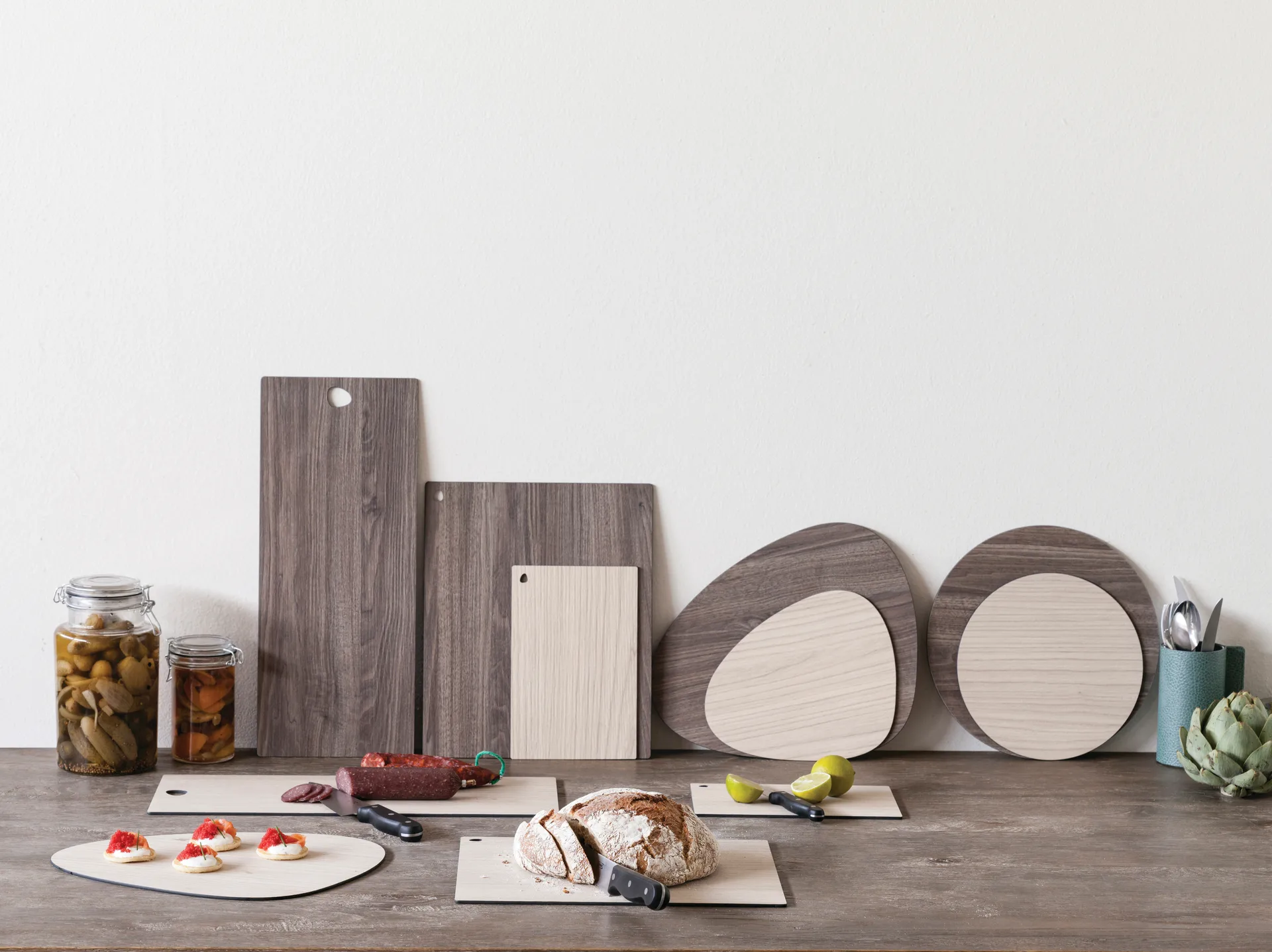 Cut and Serve スクウェア まな板L, Ash LIND DNA | リンド ディーエヌエー