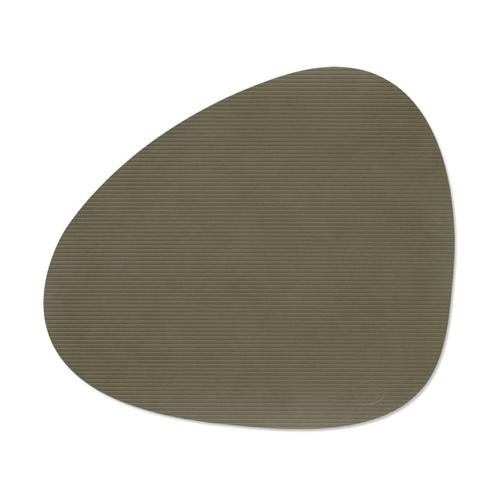 コーデュロイ ランチョンマット カーブ L - Army Green - LIND DNA | リンド ディーエヌエー