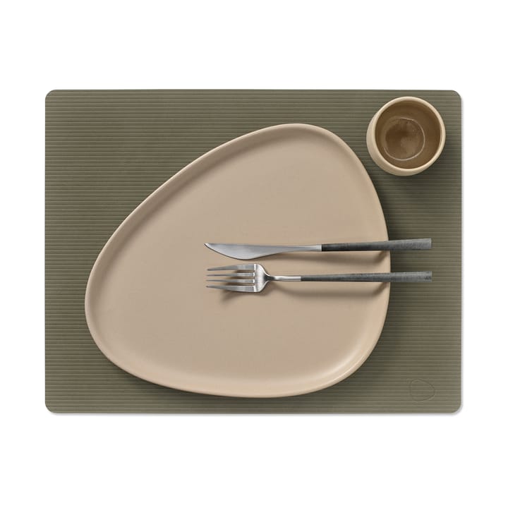 コーデュロイ ランチョンマット スクエア L, Army Green LIND DNA | リンド ディーエヌエー
