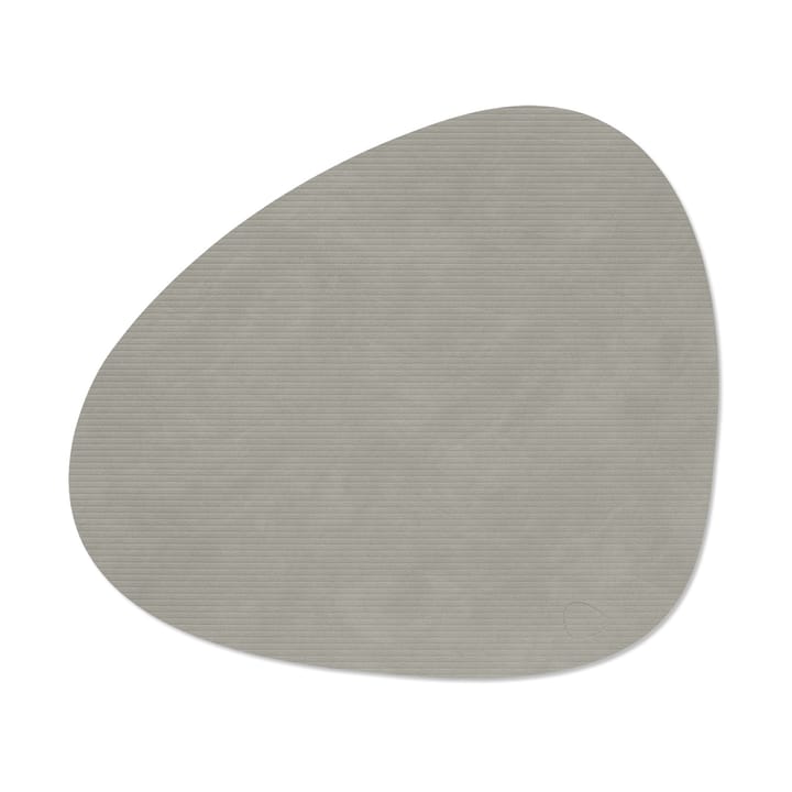 コーデュロイ ランチョンマット カーブ L - Light Grey - LIND DNA | リンド ディーエヌエー