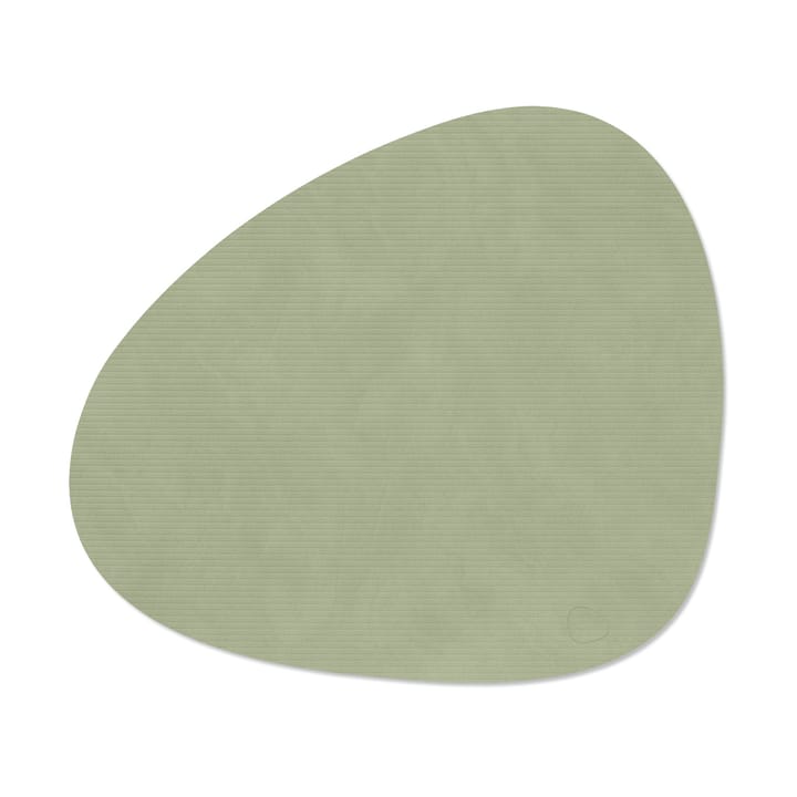 コーデュロイ ランチョンマット カーブ L - Olive Green - LIND DNA | リンド ディーエヌエー