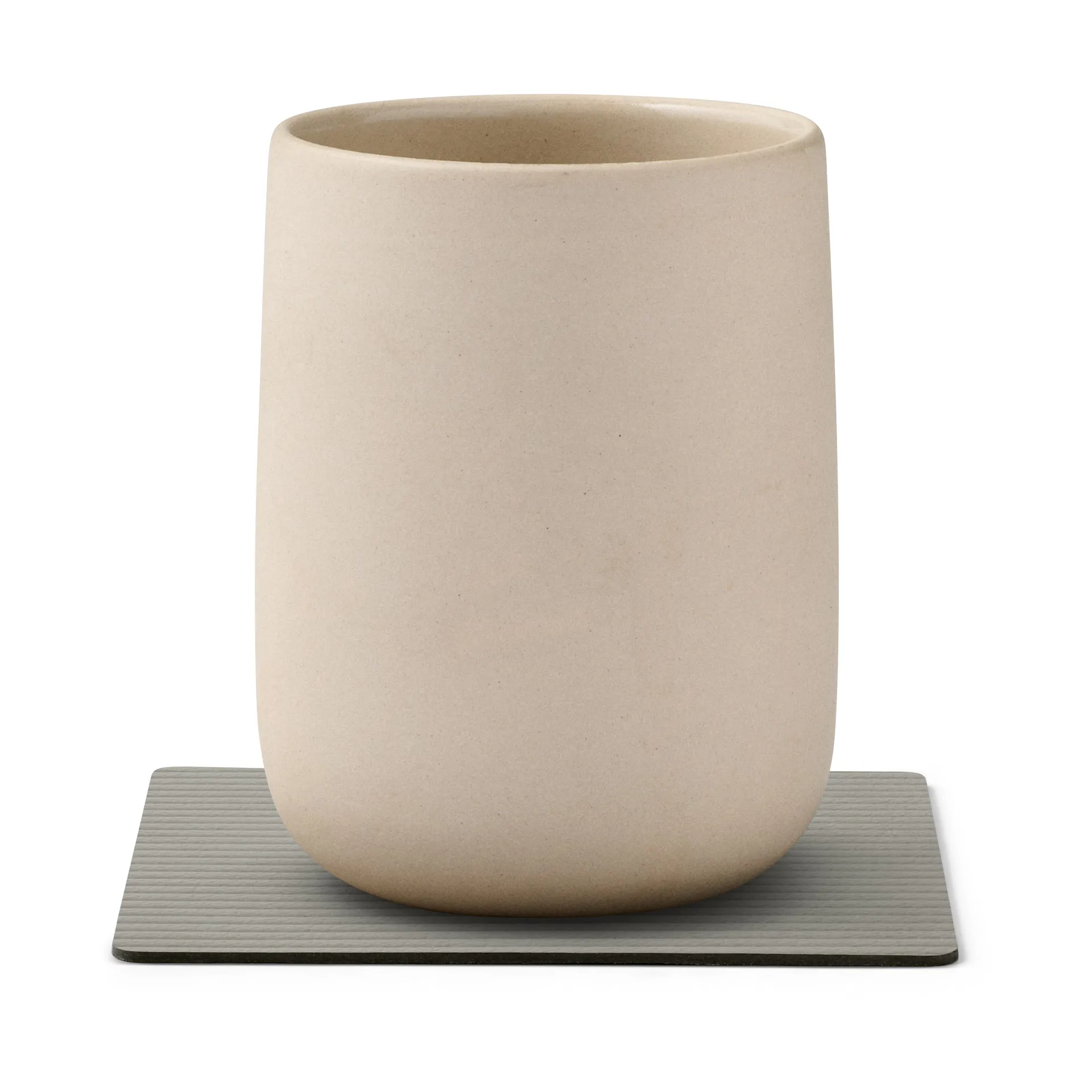 コーデュロイ コースター スクエア, Light Grey LIND DNA | リンド ディーエヌエー