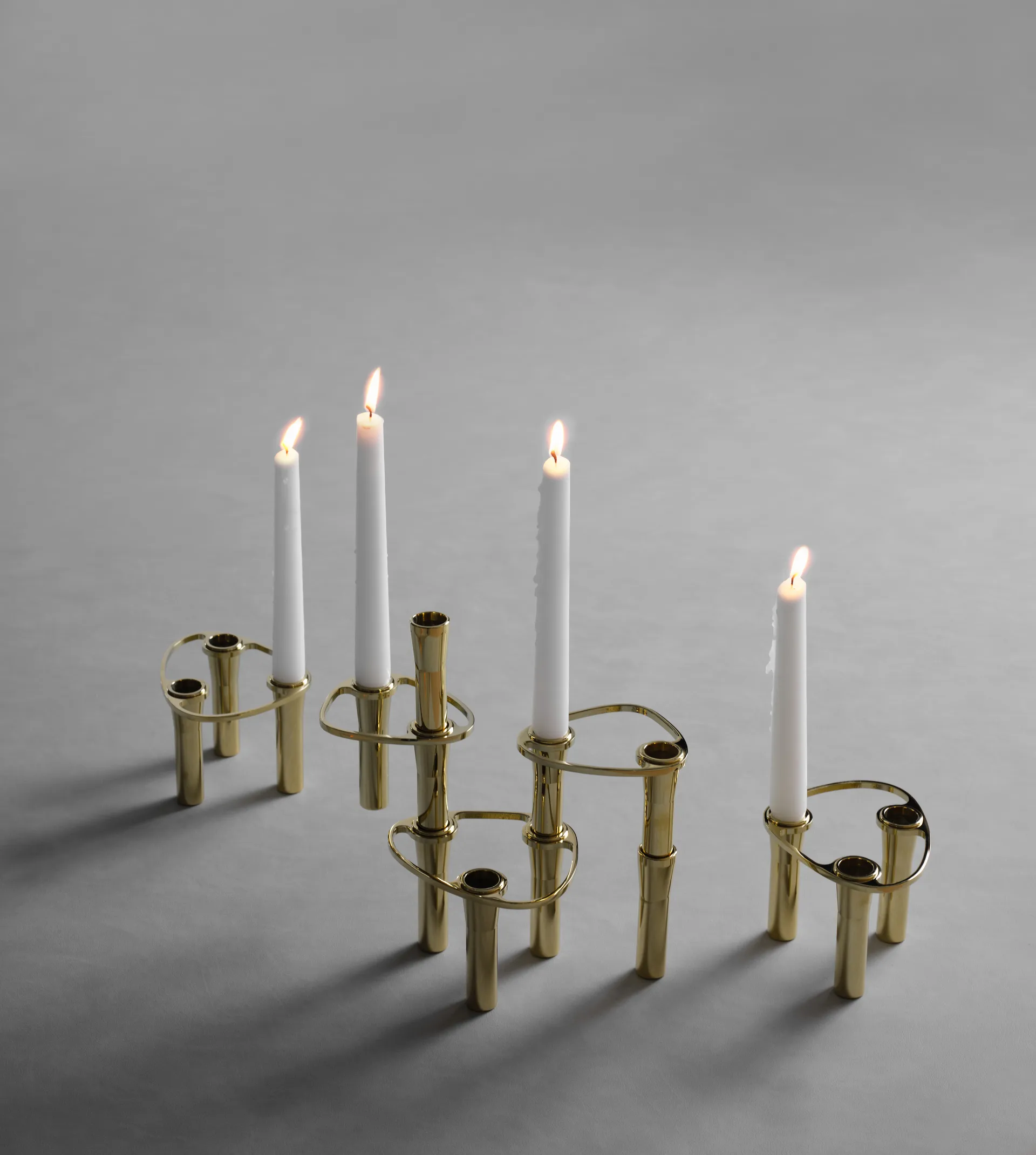Lind Curve コンバイン キャンドルスティック 24K gold plated, Double LIND DNA | リンド ディーエヌエー