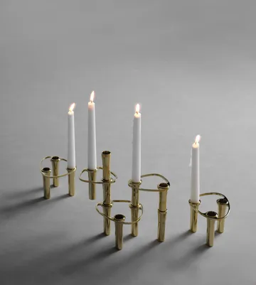 Lind Curve コンバイン キャンドルスティック 24K gold plated - Double - LIND DNA | リンド ディーエヌエー