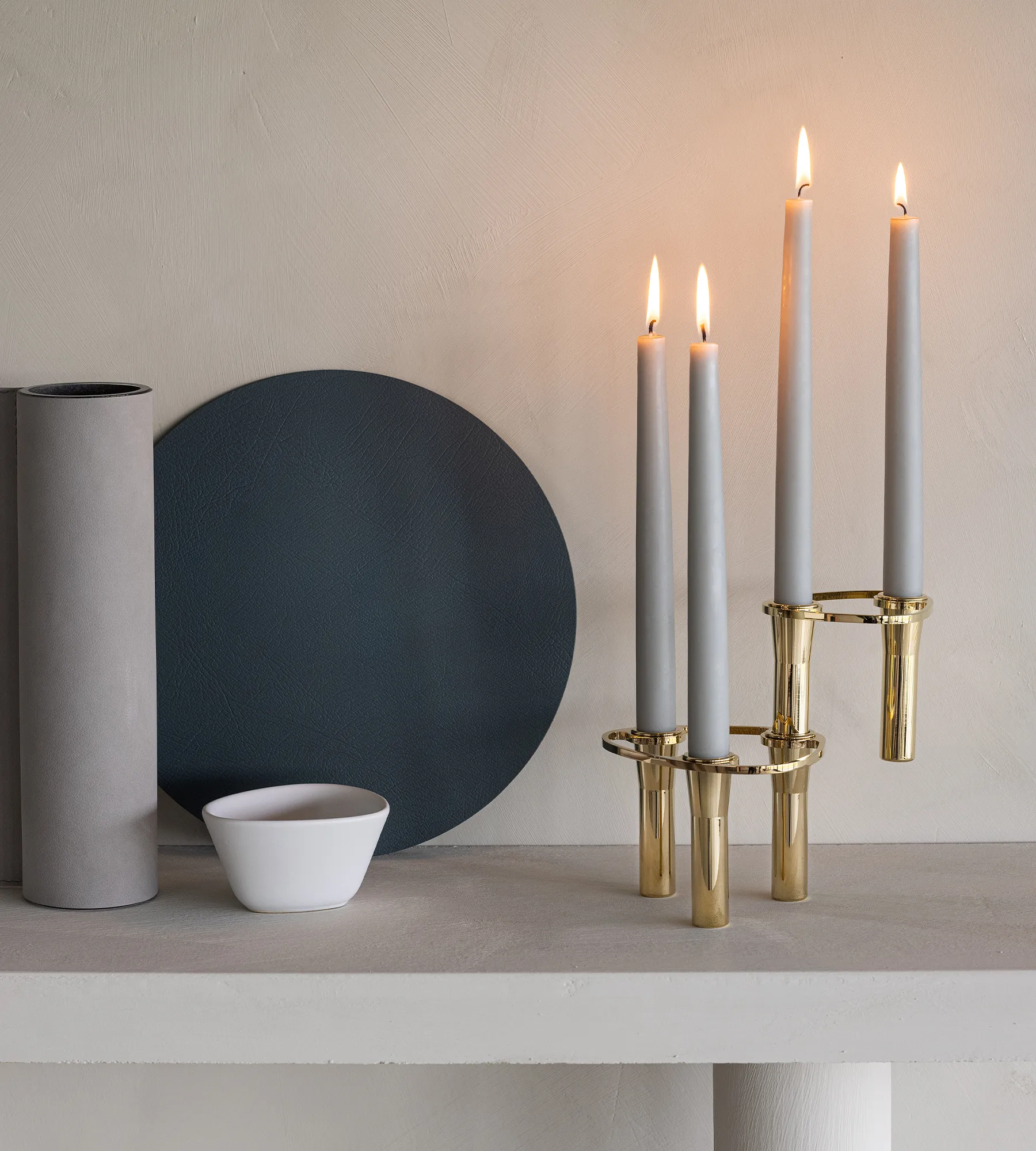 Lind Curve コンバイン キャンドルスティック 24K gold plated, Double LIND DNA | リンド ディーエヌエー