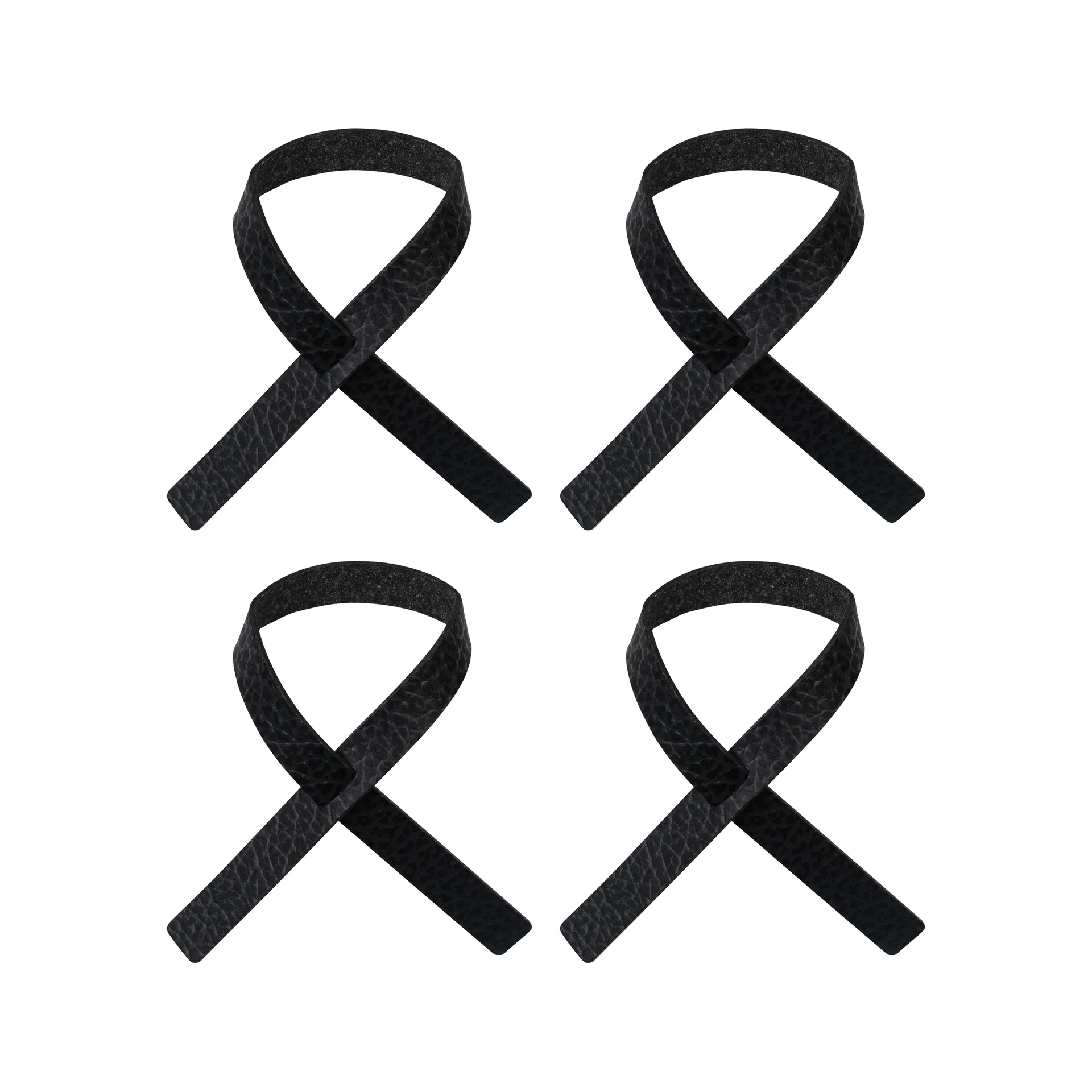 Loop ナプキンリング 4パック, Black anthracite LIND DNA | リンド ディーエヌエー