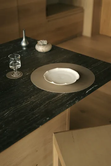 Nupo プレースマット - Clay brown, circle, L - LIND DNA | リンド ディーエヌエー