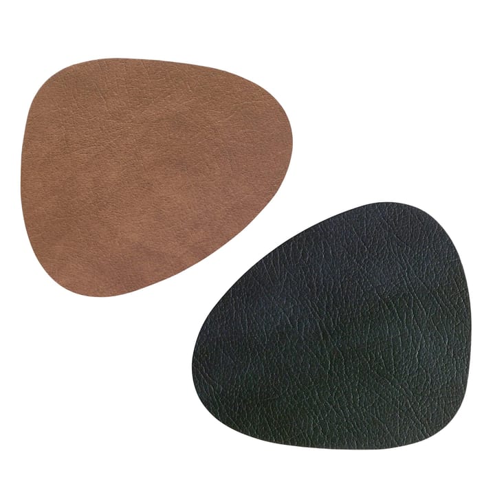 Nupo コースター ダブルサイド curve - Black-brown - LIND DNA | リンド ディーエヌエー
