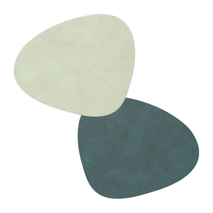 Nupo コースター curve ダブルサイド - Dark green-olive green - LIND DNA | リンド ディーエヌエー