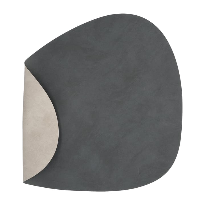 Nupo curve L ランチョンマット ダブルサイド  - anthracite-light grey - LIND DNA | リンド ディーエヌエー