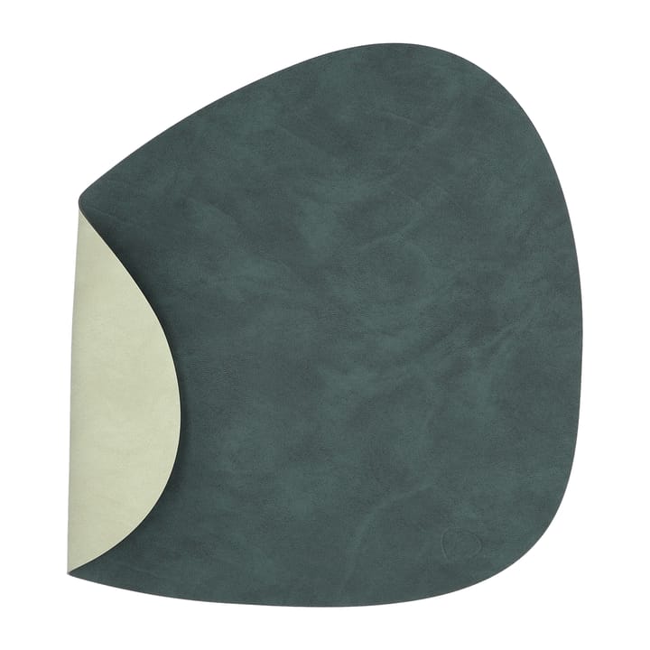 Nupo curve L ランチョンマット ダブルサイド  - Dark green-olive green - LIND DNA | リンド ディーエヌエー