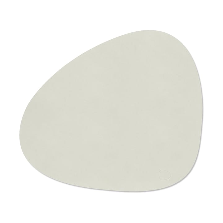 Nupo ランチョ��ンマット リバーシブル curve L, Linen-Flint grey LIND DNA | リンド ディーエヌエー