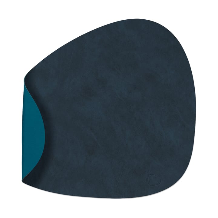 Nupo ランチョンマット リバーシブル curve L - Midnight blue-petrol - LIND DNA | リンド ディーエヌエー