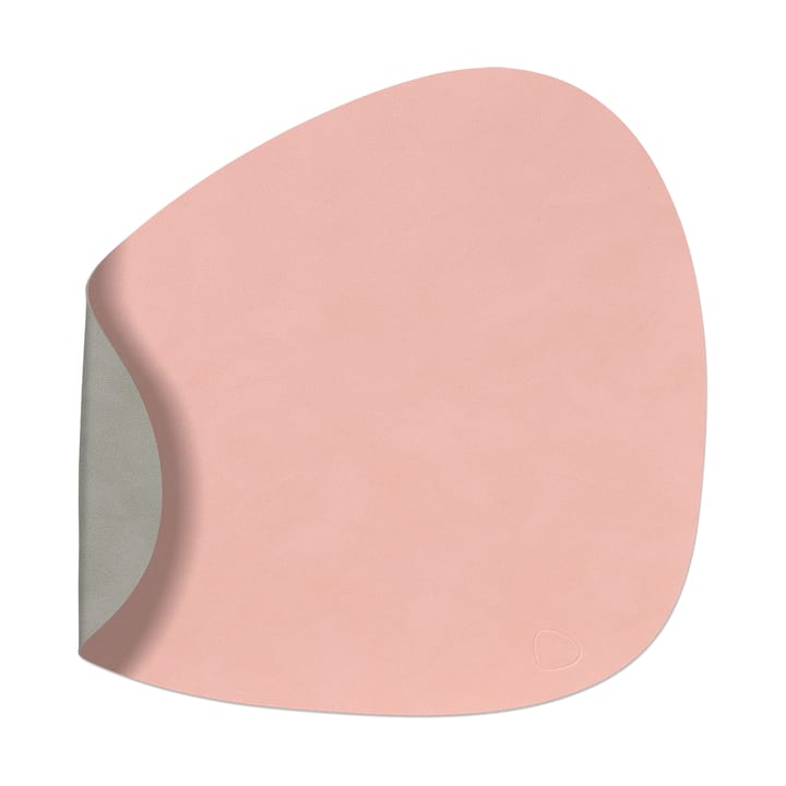 Nupo ランチョンマット リバーシブル curve L, rosa-light grey LIND DNA | リンド ディーエヌエー