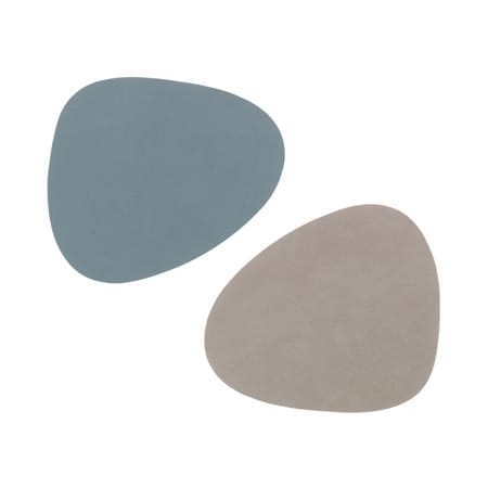 Nupo コースター ダブルサイド curve - lightblue-light grey - LIND DNA | リンド ディーエヌエー