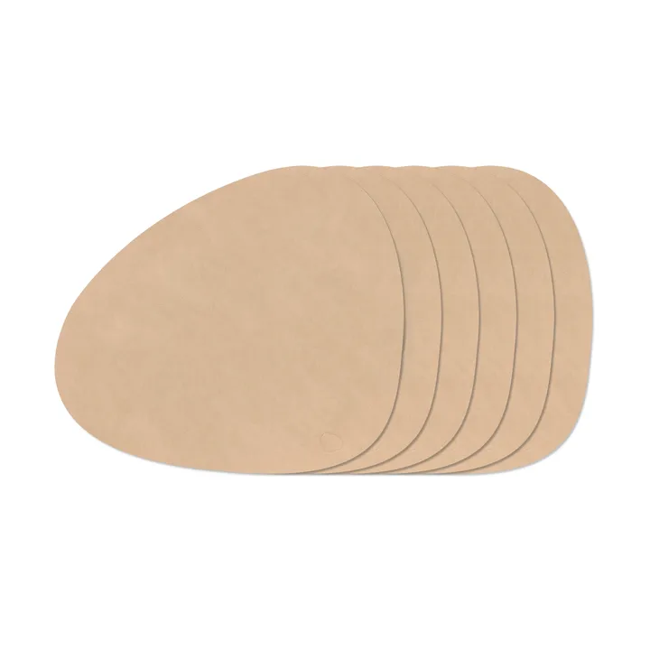 Nupo Curve プレースマット セット - Nupo Sand, 6-pack - LIND DNA | リンド ディーエヌエー