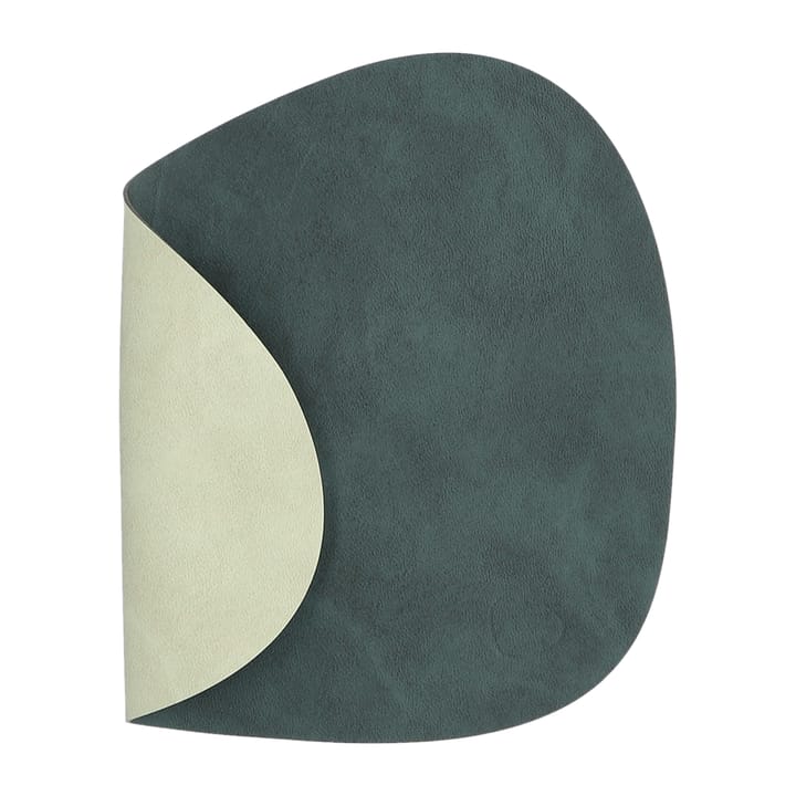 Nupo ランチョンマット curve ダブルサイド S - Dark green-olive green - LIND DNA | リンド ディーエヌエー