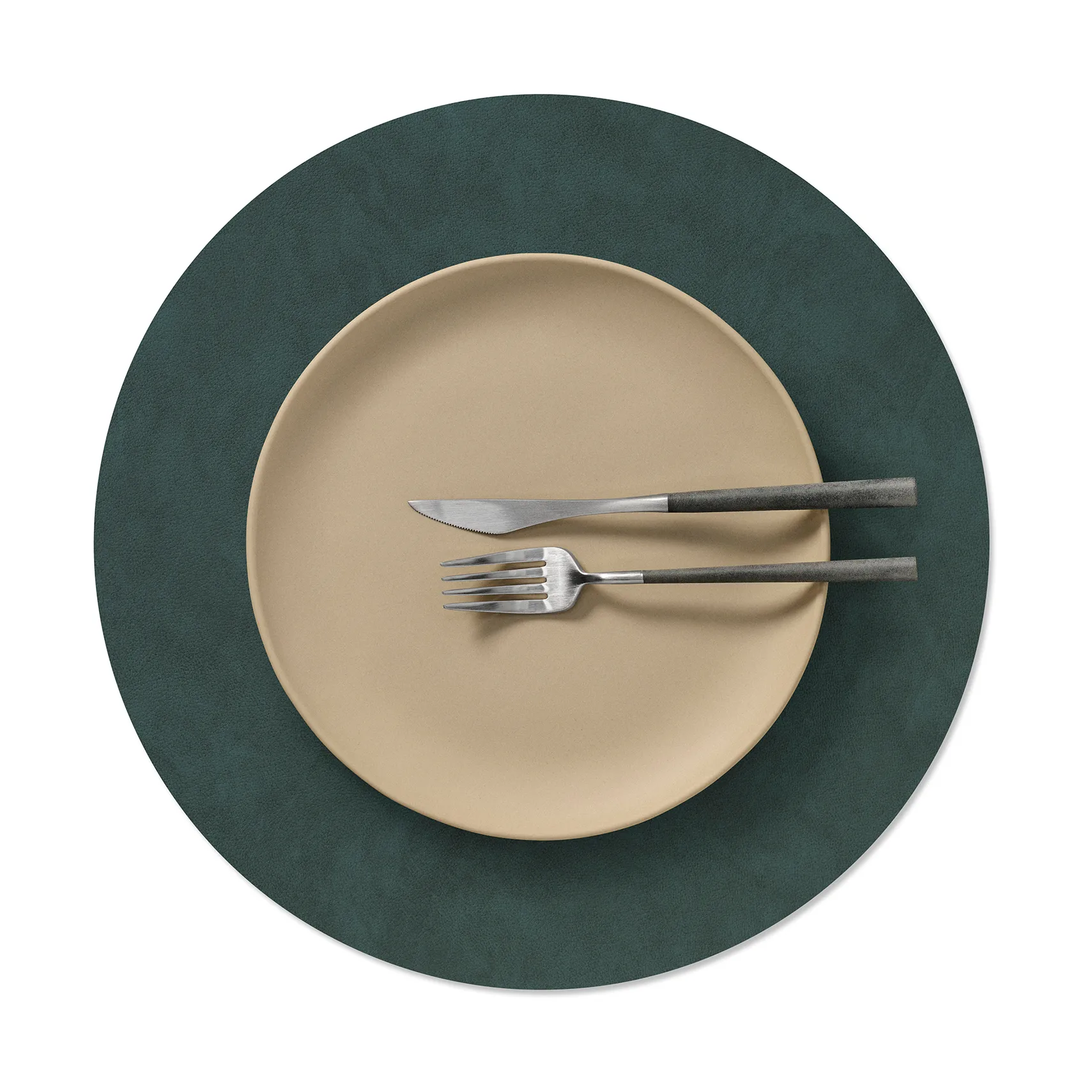 Nupo プレースマット, Dark green, circle, L LIND DNA | リンド ディーエヌエー