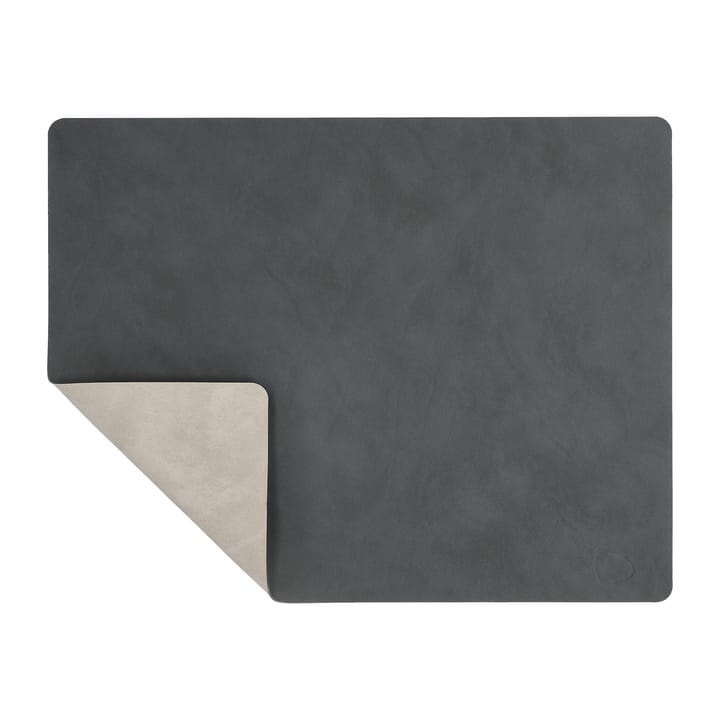 Nupo ランチョンマット ダブルサイド スクウェア L - anthracite-light grey - LIND DNA | リンド ディーエヌエー