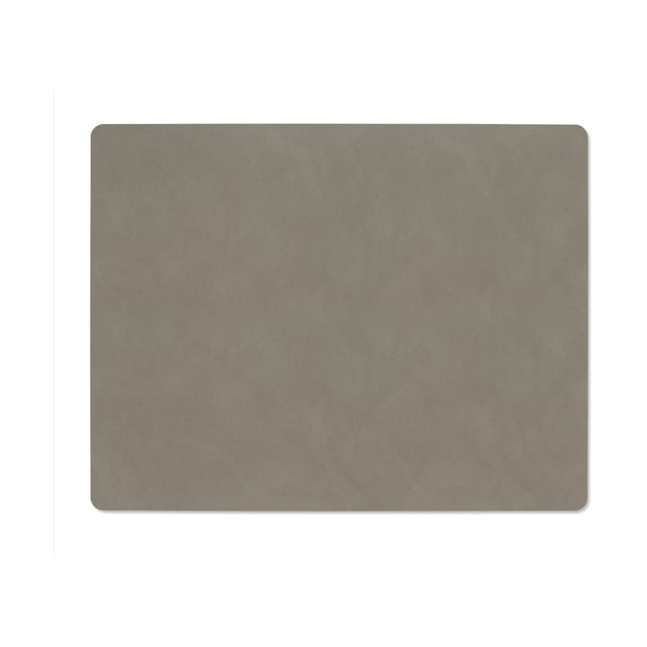 Nupo ランチョンマット リバーシブル スクエア L, Linen-Flint grey LIND DNA | リンド ディーエヌエー