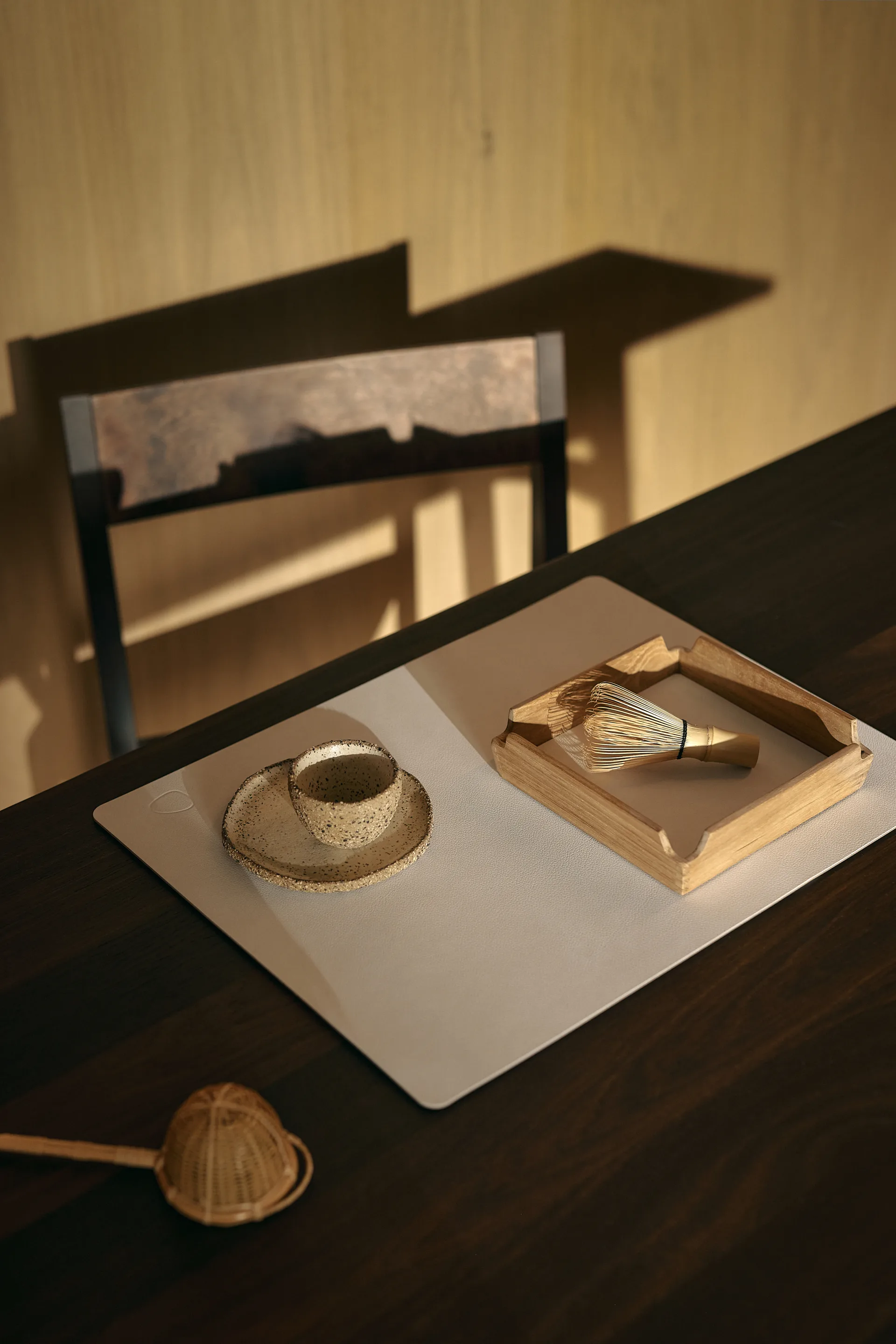 Nupo プレースマット スクエア L, Pure white LIND DNA | リンド ディーエヌエー