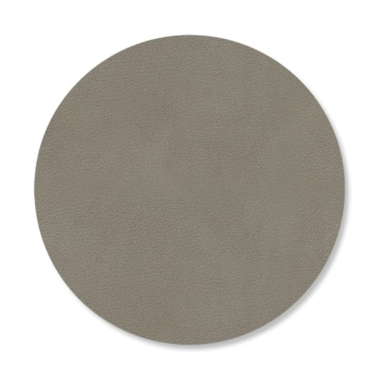 Nupo コースター サークル ダブルサイド, Linen-Flint Grey LIND DNA | リンド ディーエヌエー