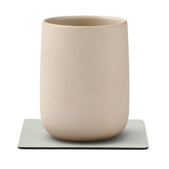 Nupo コースター スクエア, metallic (stone grey) LIND DNA | リンド ディーエヌエー
