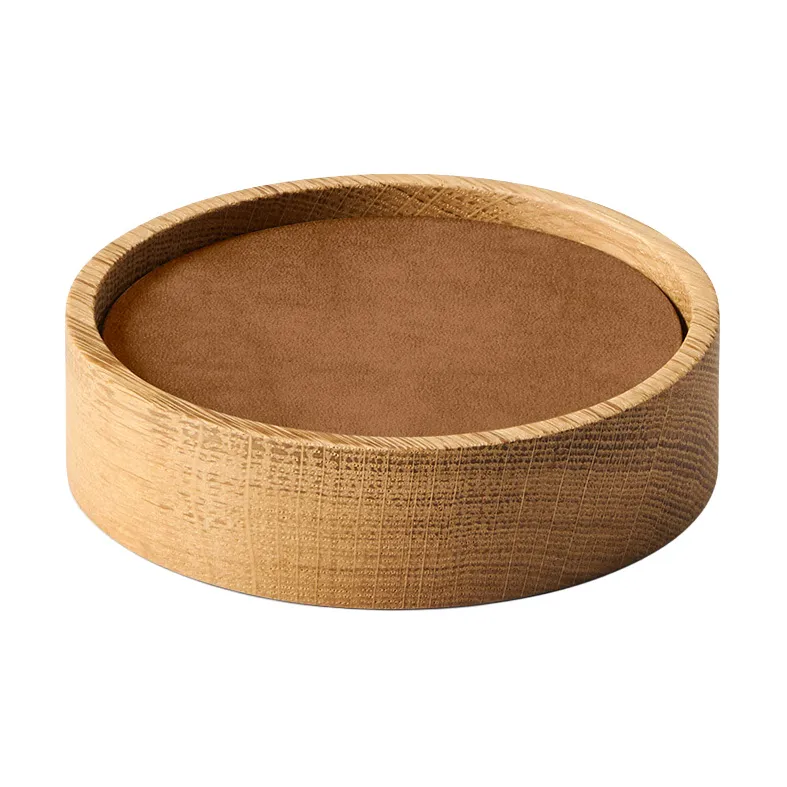 Wood Box コースターセット, Nature-oak, circle, S, Nupo nature, 9 pieces LIND DNA | リンド ディーエヌエー