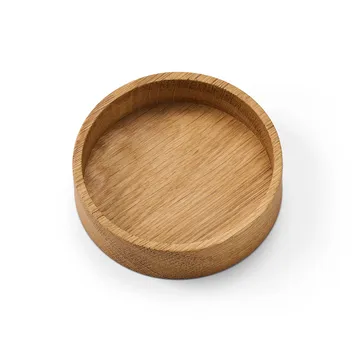 Wood Box コースター用ストレージ - Nature-oak, circle, S - LIND DNA | リンド ディーエヌエー