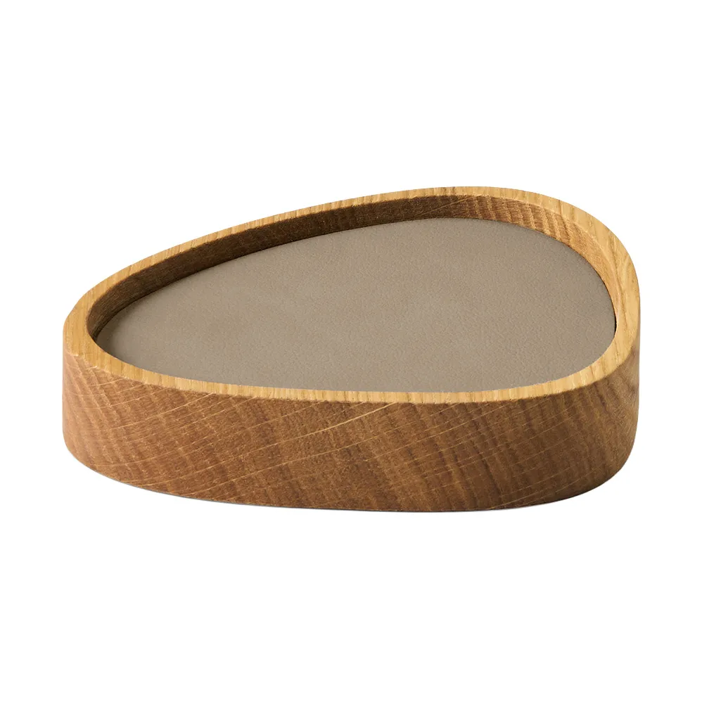 Wood Box コースターセット, Nature-oak, curve, S, Nupo clay brown, 9 pieces LIND DNA | リンド ディーエヌエー