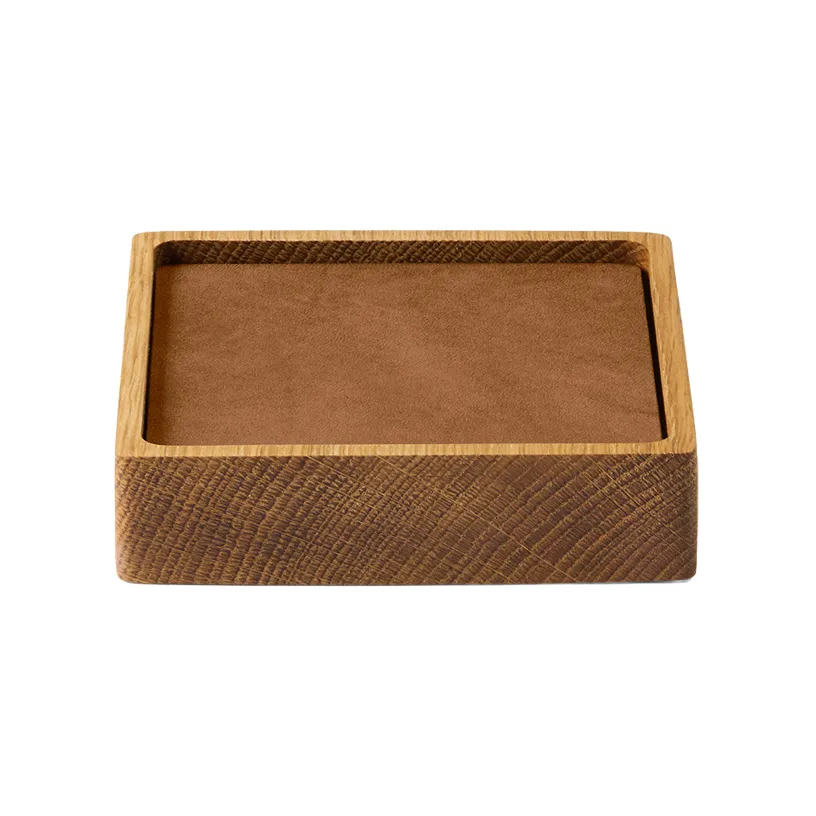 Wood Box コースターセット, Nature-oak, square, S, Nupo nature, 9 pieces LIND DNA | リンド ディーエヌエー