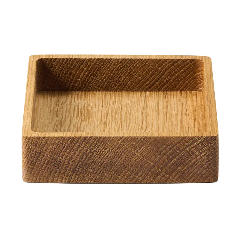 Wood Box コースター用ストレージ, Nature-oak, square, S LIND DNA | リンド ディーエヌエー