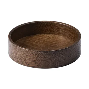 Wood Box コースター用ストレージ - Smoked oak, circle, S - LIND DNA | リンド ディーエヌエー