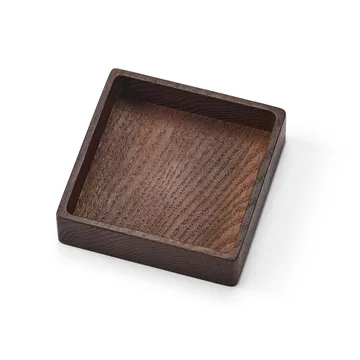 Wood Box コースター用ストレージ - Smoked-oak, square, S - LIND DNA | リンド ディーエヌエー