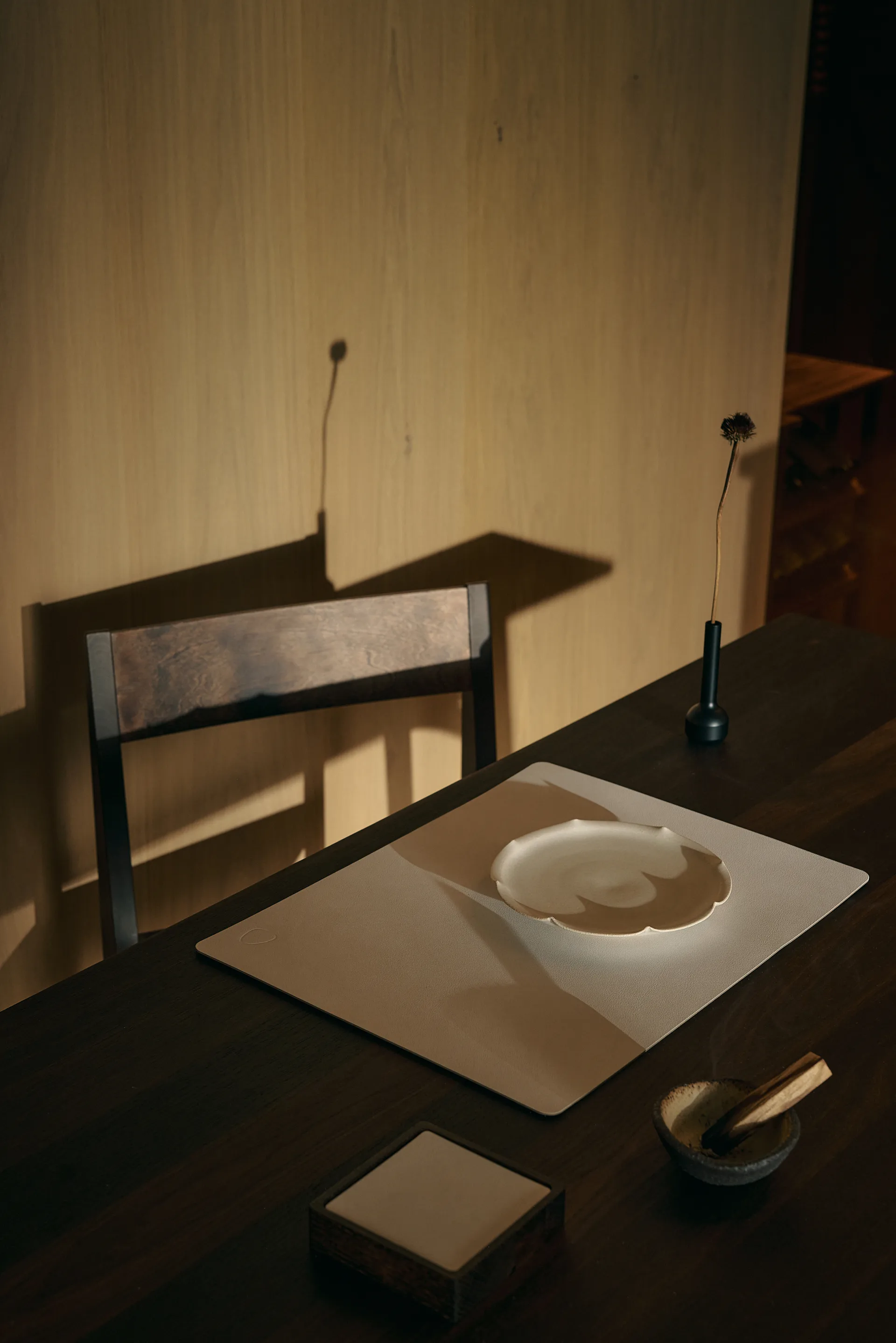 Wood Box コースター用ストレージ, Smoked-oak, square, S LIND DNA | リンド ディーエヌエー