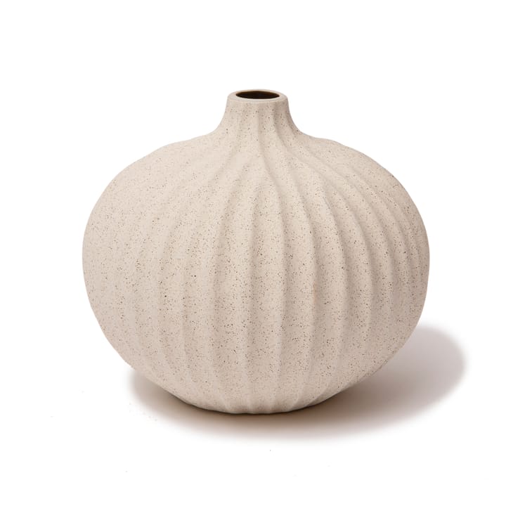 Bari 花瓶 - Sand white light deep line, L - Lindform