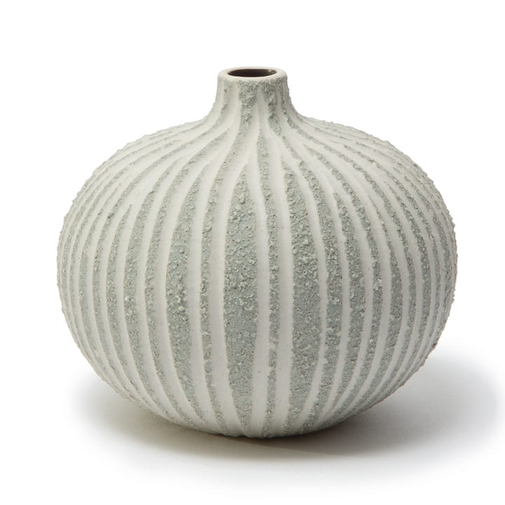 Bari 花瓶 - Stonestripe light grey rough, M - Lindform
