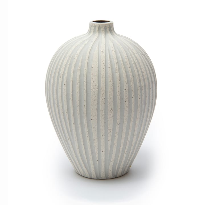 Ebba 花瓶 medium - Sand white stone stripe - Lindform