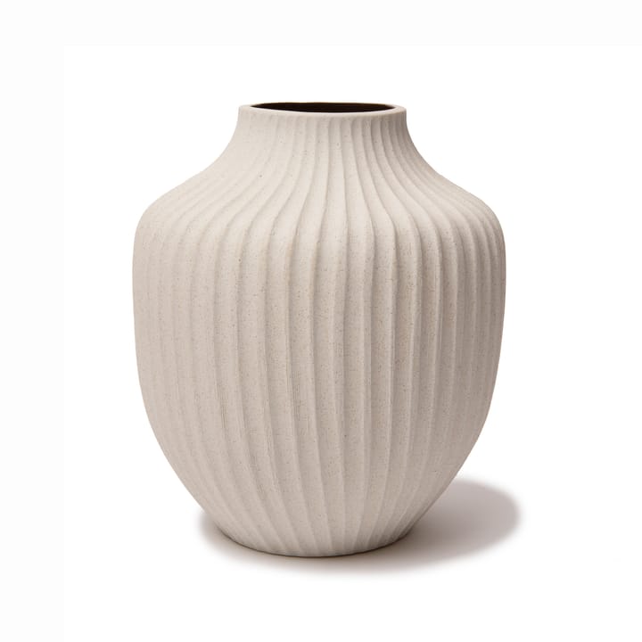 Kyoto 花瓶 - Sand white light deep line - Lindform