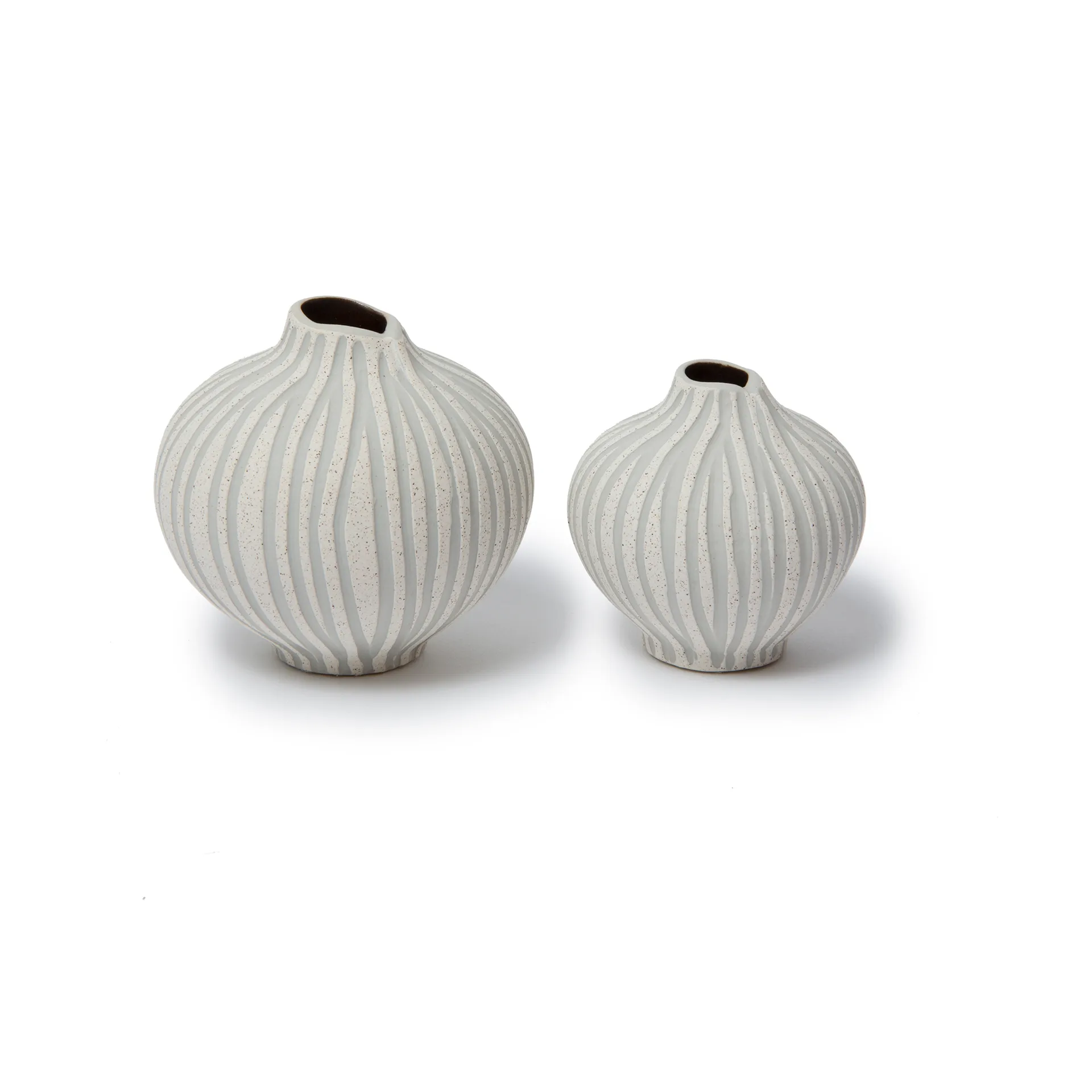 Line 花瓶, Sand white stone stripe, small Lindform