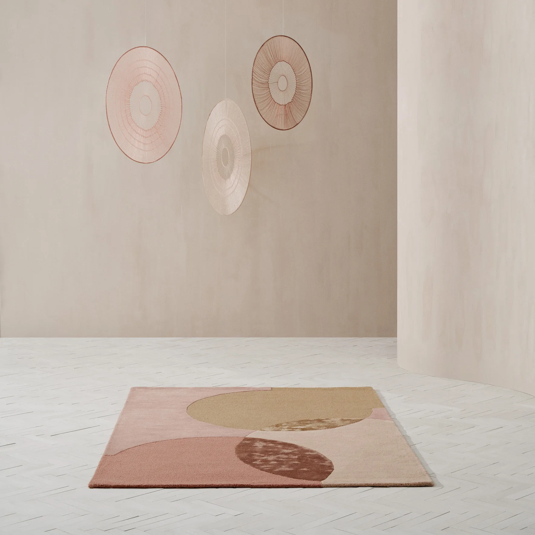 Caldera ラグ 140x200 cm, mustard Linie Design | リニ―デザイン