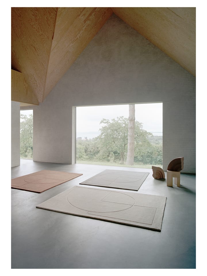 Lineal Poem ウールカーペット, Beige. 140x200 cm Linie Design | リニ―デザイン