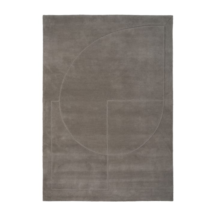 Lineal Poem ウールカーペット - Grey. 140x200 cm - Linie Design | リニ―デザイン