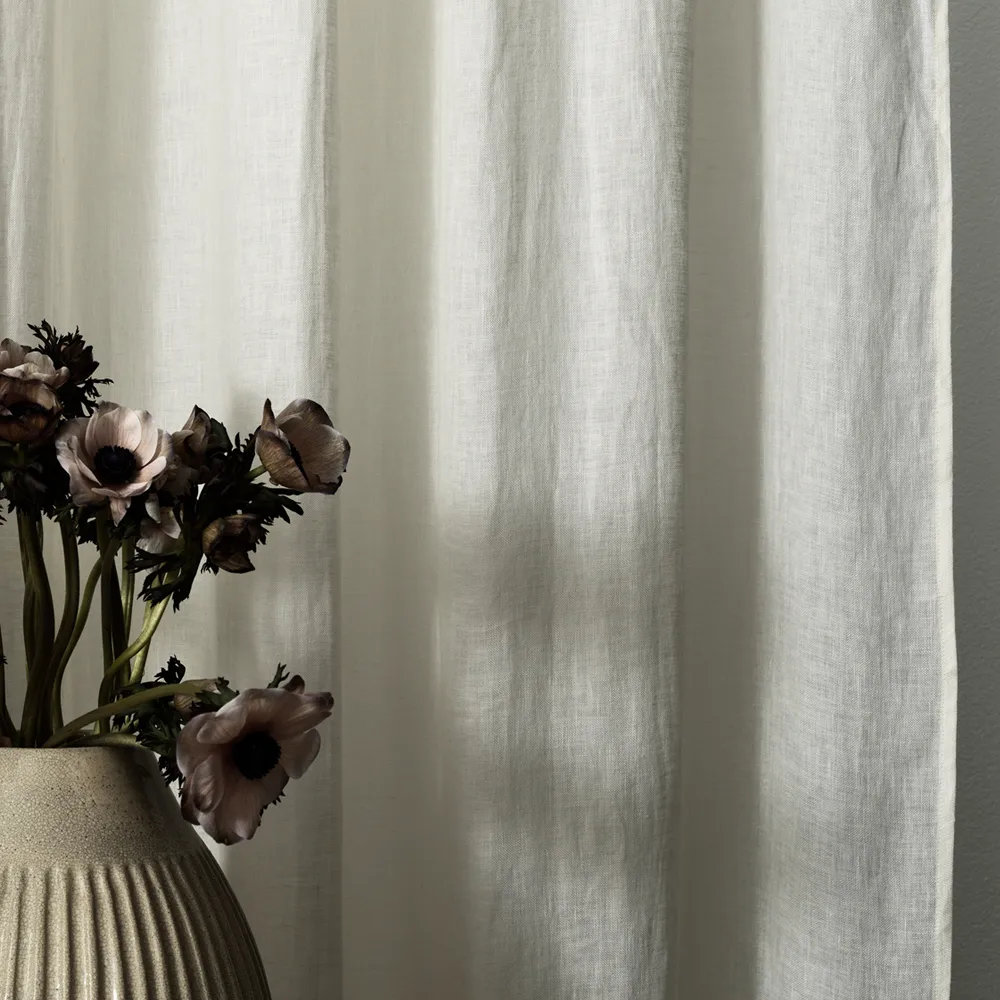 Intermezzo カーテン, Creamy beige Linum | リナム