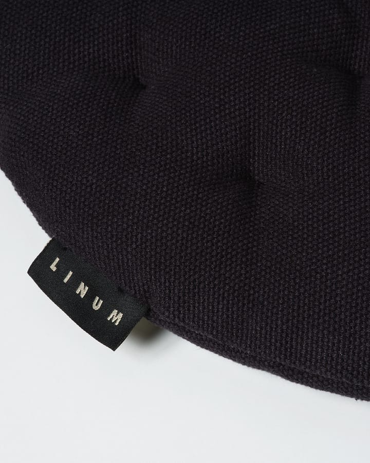 Pepperチェアパッド  Ø37 cm, Black Linum | リナム