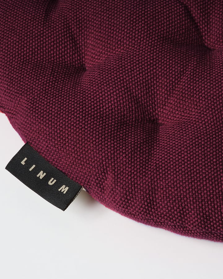 Pepperチェアパッド  Ø37 cm, Burgundy red Linum | リナム